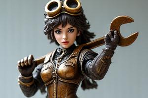 Inżynier-Bohater steampunk