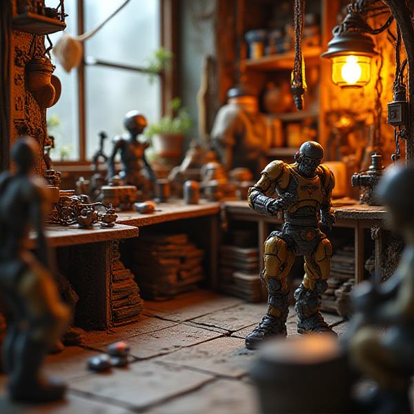 Diorama parowa Antyki Lajna