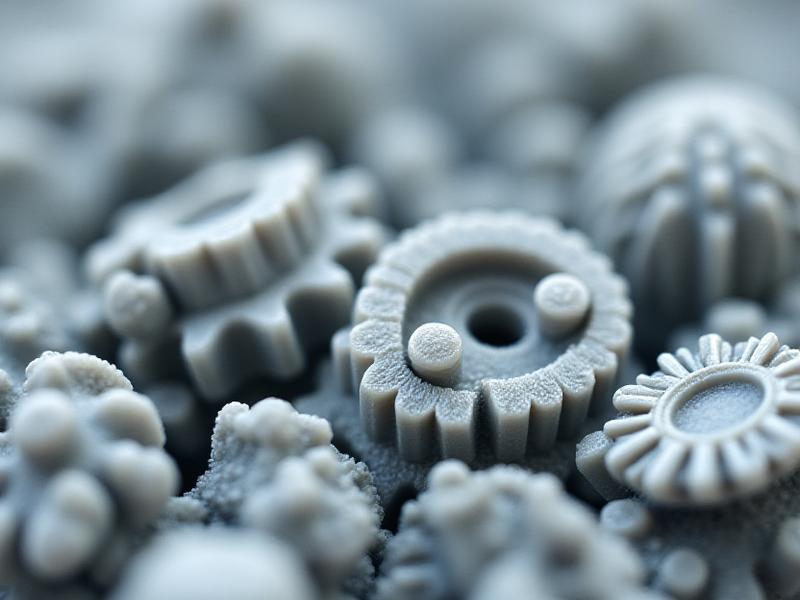 Szczegółowe zbliżenie na niepomalowaną miniaturę z żywicy