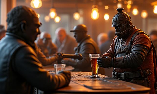 Stół do gry w klimatycznej kawiarni hobbystycznej